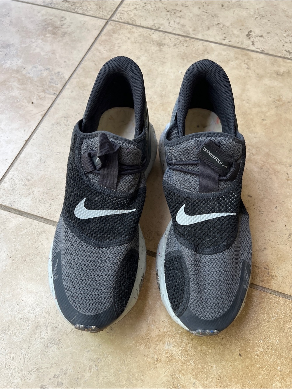 Nike Mercury Gray Glide Flyease Running Shoes SZ 10
